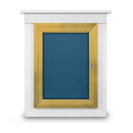 United Visual Products Sliding Glass Enclosed Letterboard, 72"x3 UV9007ACS-WHITE-WHITE